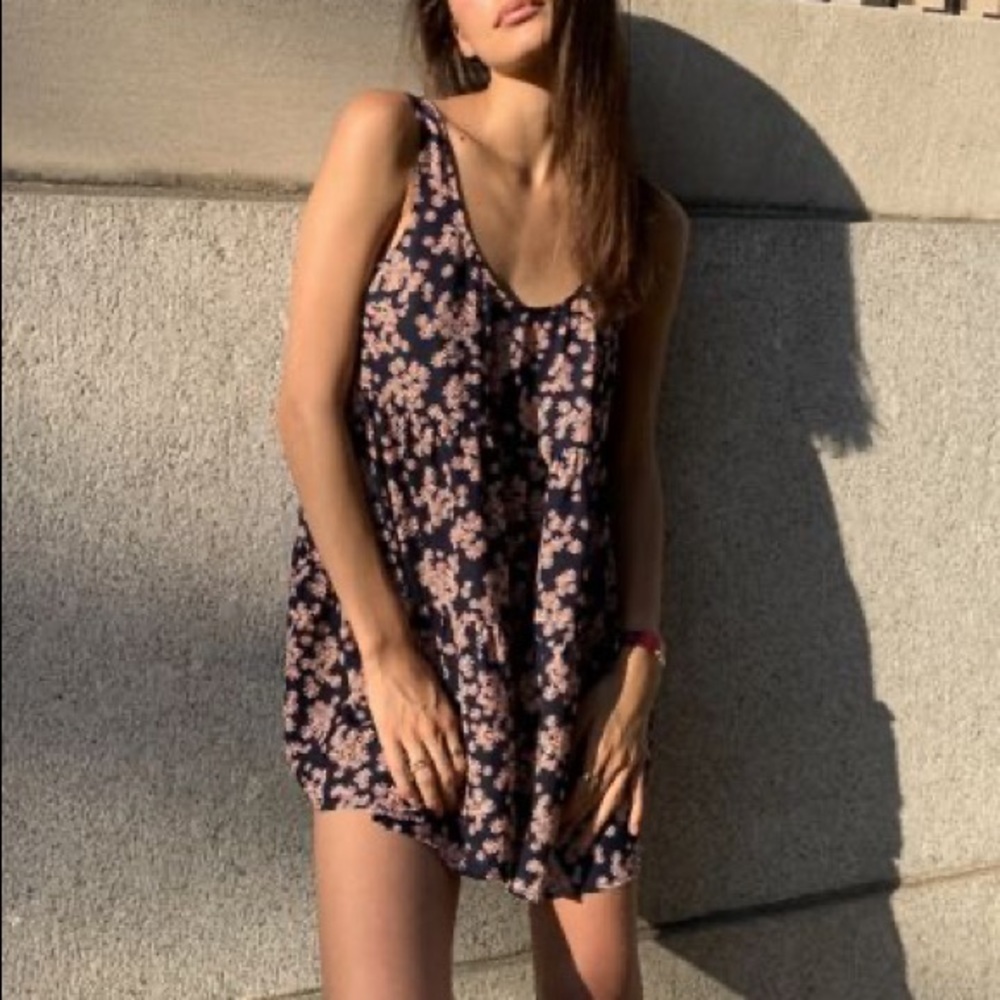 URBAN OUTFITTERS Michelle Tiered Floral Ruffle Romper